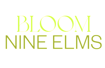 Bloom Nine Elms logo with a sleek and modern design in vibrant green hues, representing luxury living.