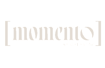Elegant 'momento by Greystar' logo with modern design elements.